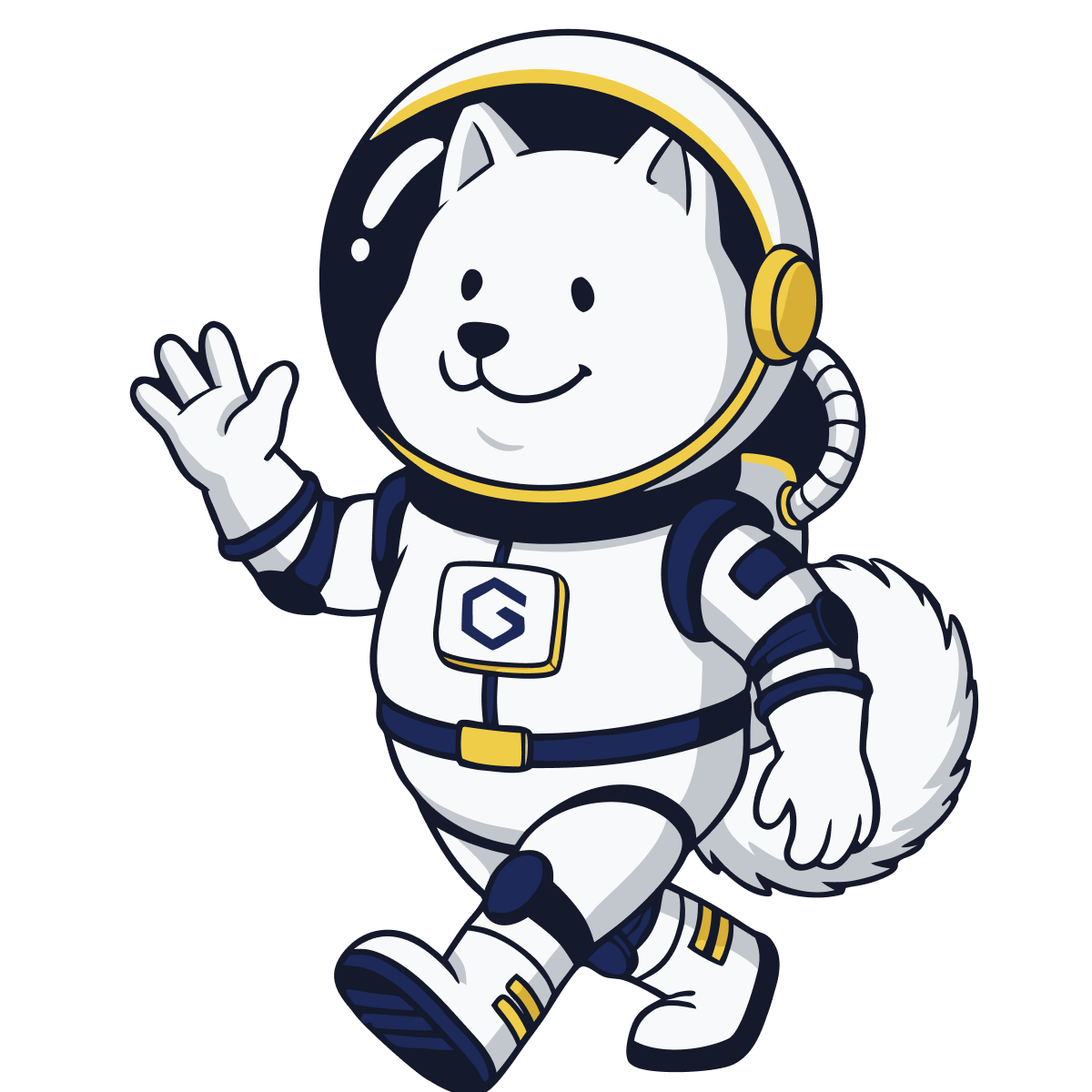 歩いているノヴァくん